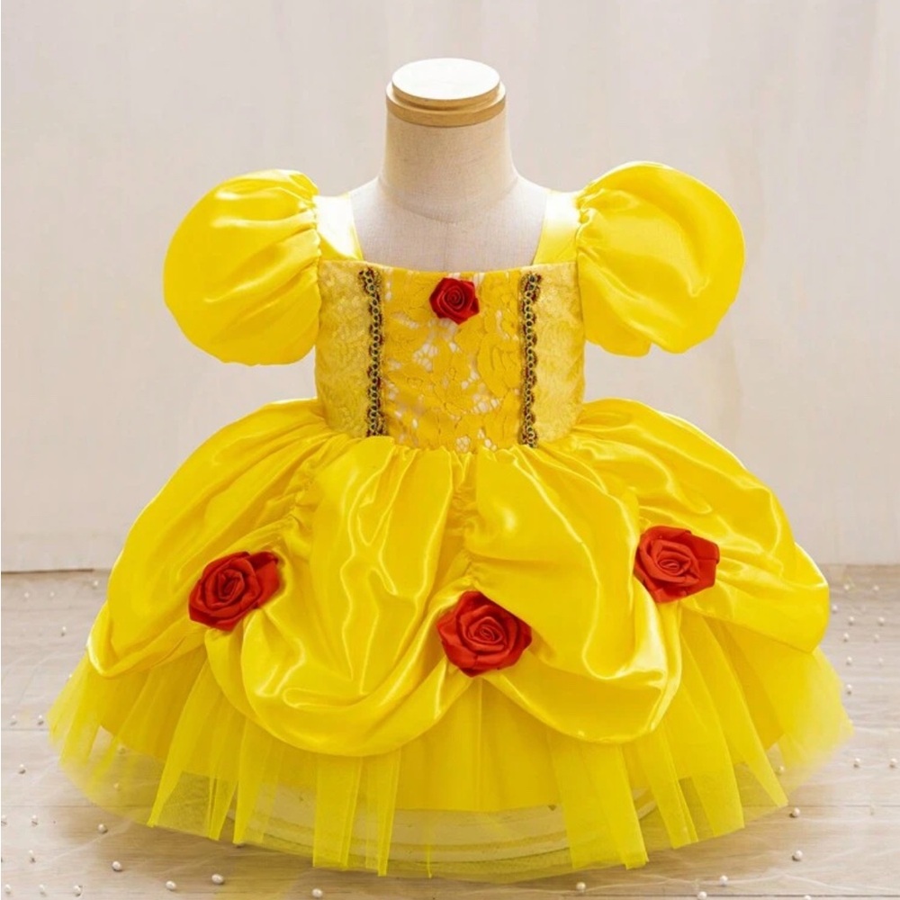 Yellow Princess Dress Costume for Kids